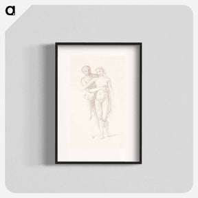 アートポスター-The Fates: Study of the Lovers - エドワード バーン ジョーンズ Poster.