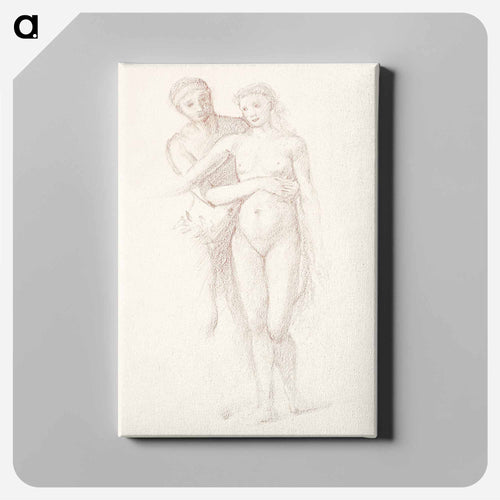 The Fates: Study of the Lovers - エドワード バーン ジョーンズ Canvas.