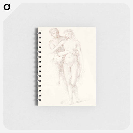 アートメモ帳-The Fates: Study of the Lovers - エドワード バーン ジョーンズ Memo.