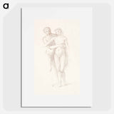 The Fates: Study of the Lovers - エドワード バーン ジョーンズ Poster.