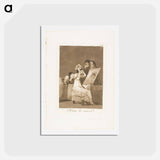 アートポストカード-Until Death - フランシスコ デ ゴヤ Postcard.