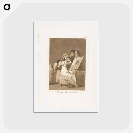 アートポストカード-Until Death - フランシスコ デ ゴヤ Postcard.