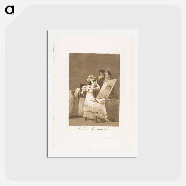 アートポストカード-Until Death - フランシスコ デ ゴヤ Postcard.