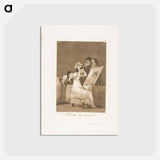 アートポストカード-Until Death - フランシスコ デ ゴヤ Postcard.