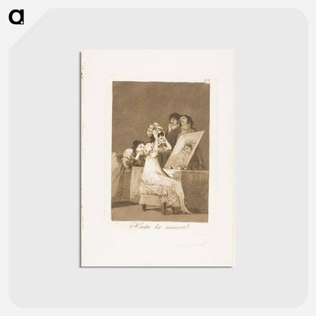 アートポストカード-Until Death - フランシスコ デ ゴヤ Postcard.