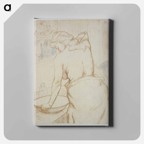 アートパネル-Washing - アンリ ド トゥールーズ ロートレック Canvas.
