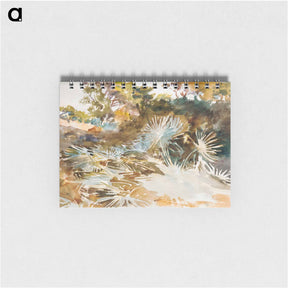 アートメモ帳-Landscape with Palmettos - ジョン シンガー サージェント Memo.