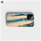 Tama River in Musashi Province - 葛飾 北斎 Phone Case.