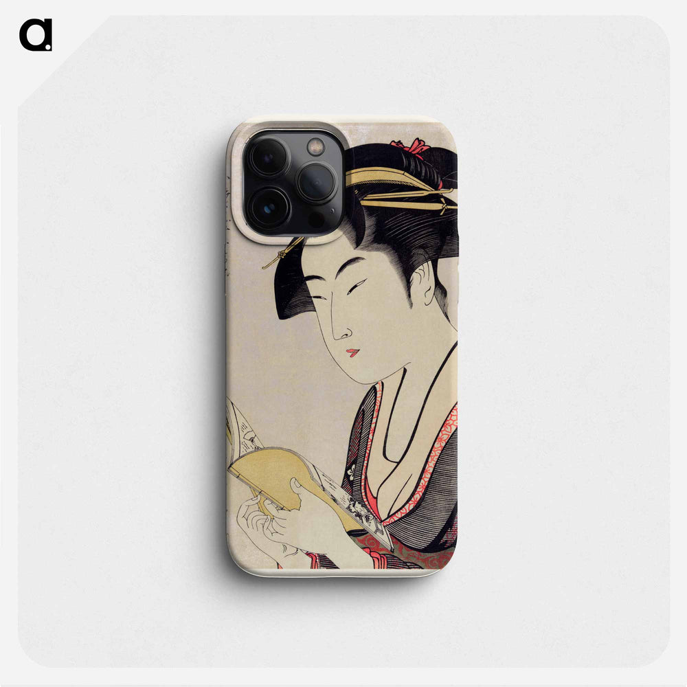 Kobikicho Arayashiki Koiseya Ochie - 喜多川 歌麿 Phone Case.