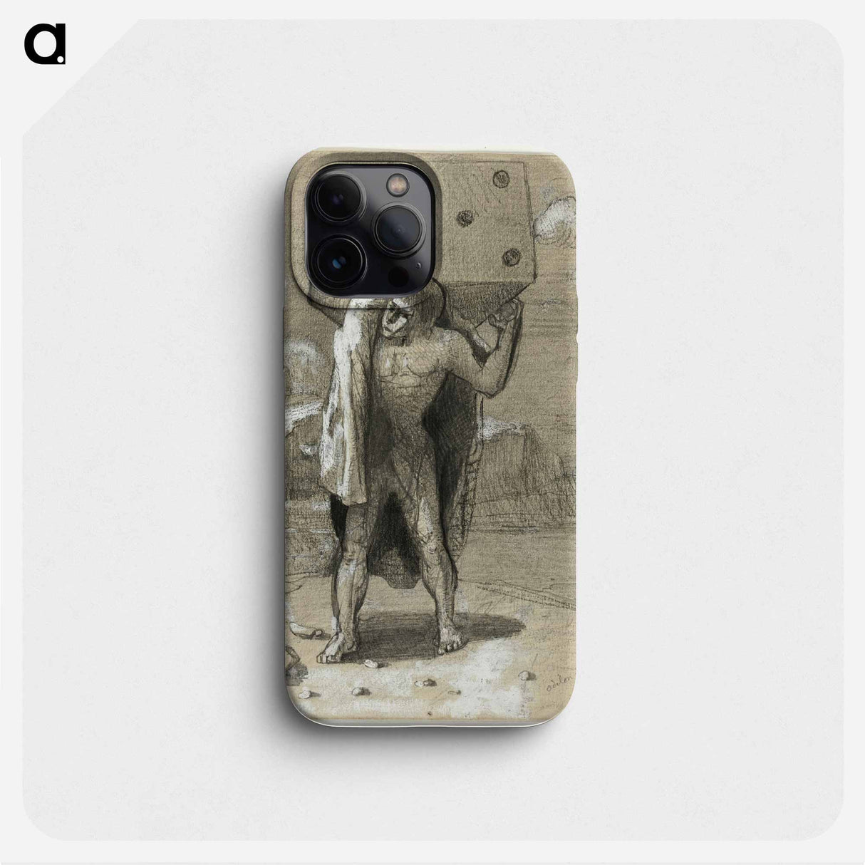 The Die, also called the Weight of Passions - Odilon Redon Phone Case.