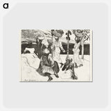 アートポストカード-Seven Women on the Water in Martinique - ポール ゴーギャン Postcard.