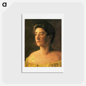 アートポストカード-Portrait of Mrs. Leigo - トーマス エイキンズ Postcard.