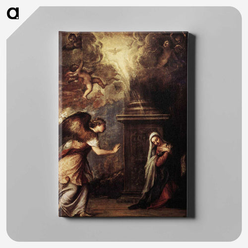 The Annunciation - ティツィアーノ ヴェチェッリオ Canvas.