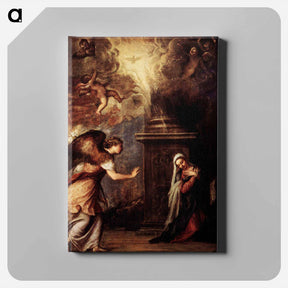 アートパネル-The Annunciation - ティツィアーノ ヴェチェッリオ Canvas.