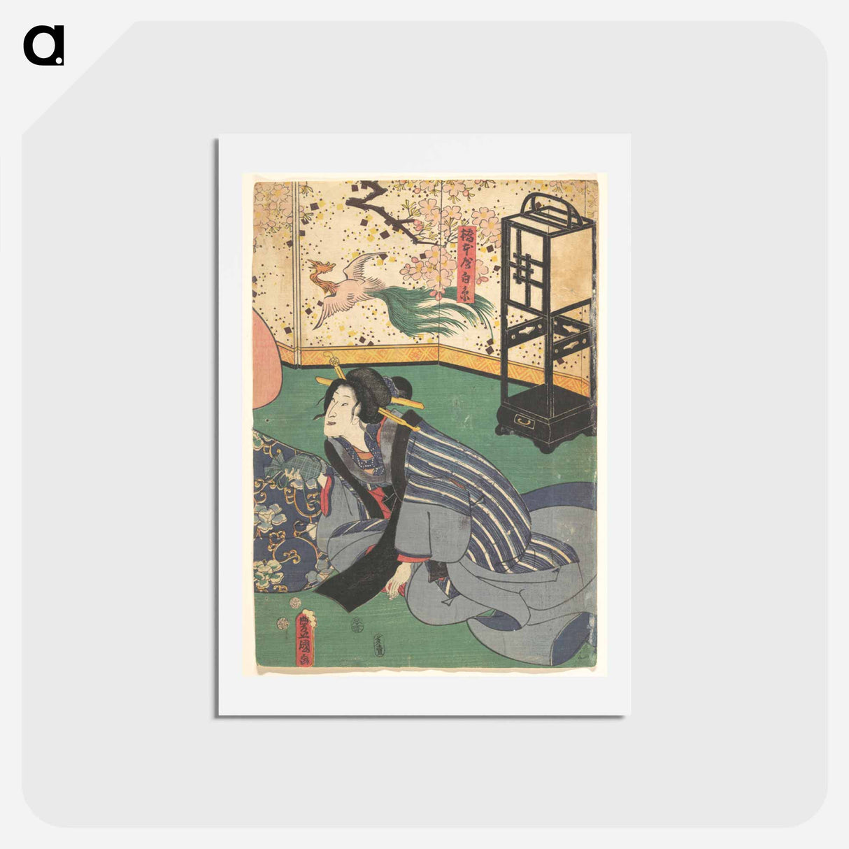 アートポストカード-Utagawa Kunisada Print
 - 歌川 国貞 Postcard.