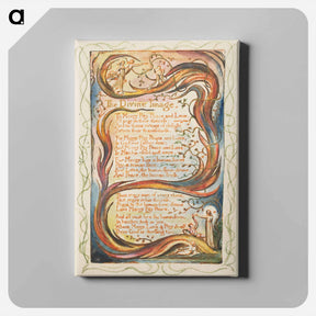 アートパネル-Songs of Innocence and of Experience: The Divine Image - ウィリアム ブレイク Canvas.