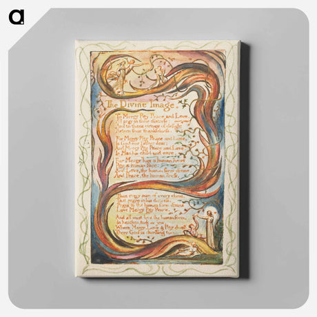 アートパネル-Songs of Innocence and of Experience: The Divine Image - ウィリアム ブレイク Canvas.