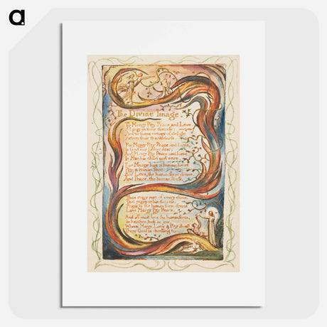 アートポスター-Songs of Innocence and of Experience: The Divine Image - ウィリアム ブレイク Poster.