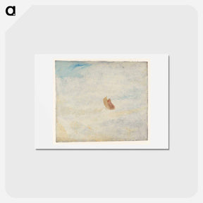 アートポストカード-Sailing Boat in a Rough Sea - ウィリアム ターナー Postcard.