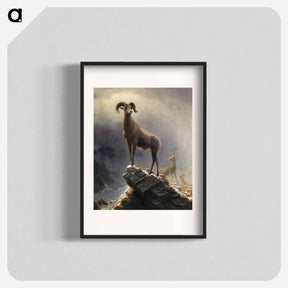 アートポスター-Rocky Mountain Sheep - アルバート ビアスタット Poster.