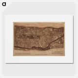 New York City - アンティーク地図 Poster.