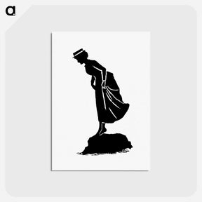 アートポストカード-Silhouette from Michael's Crag
 - 大英図書館 Postcard.