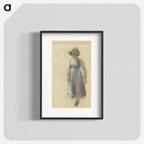 アートポスター-A Peasant Girl in a Straw Hat - カミーユ ピサロ Poster.