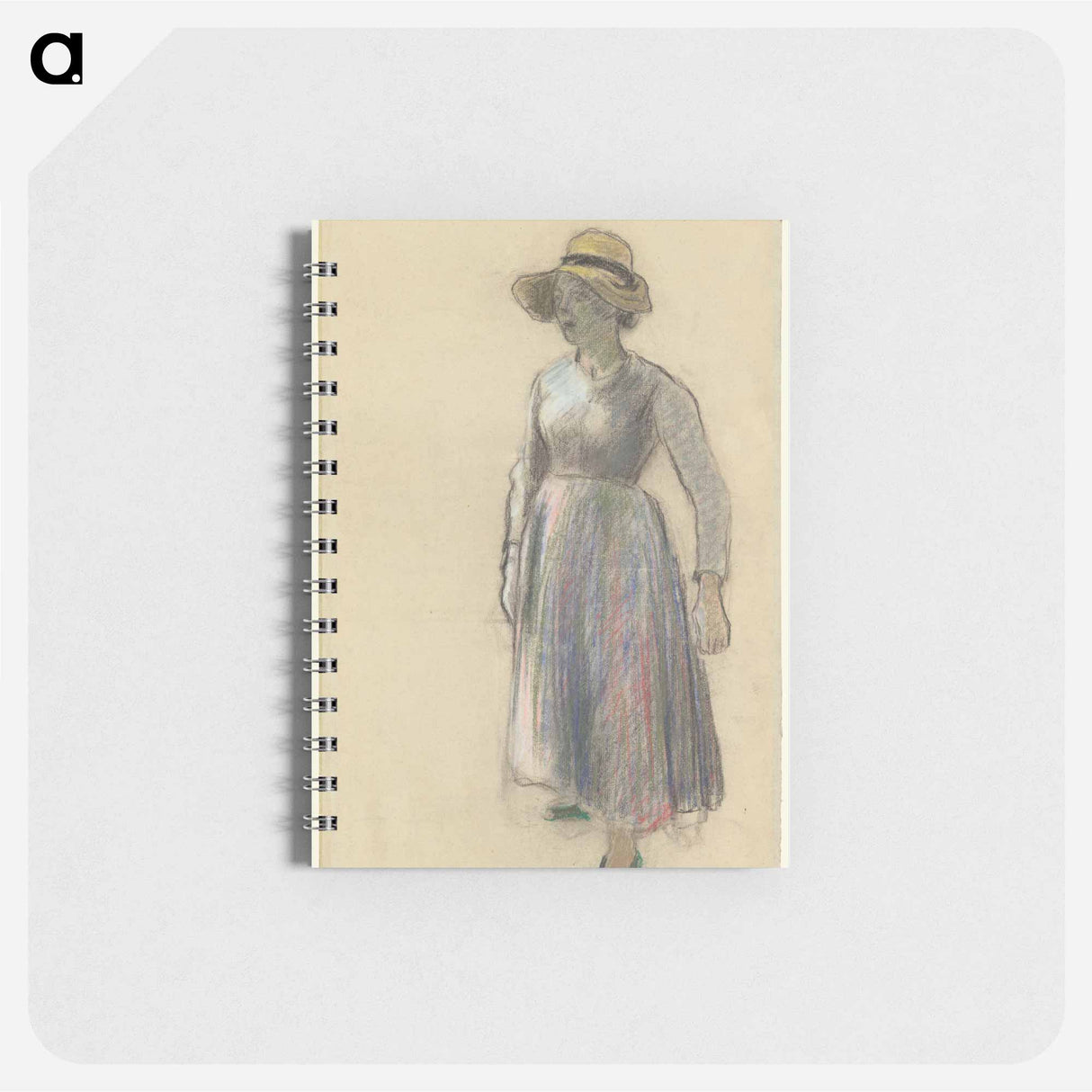 A Peasant Girl in a Straw Hat - カミーユ ピサロ Memo.