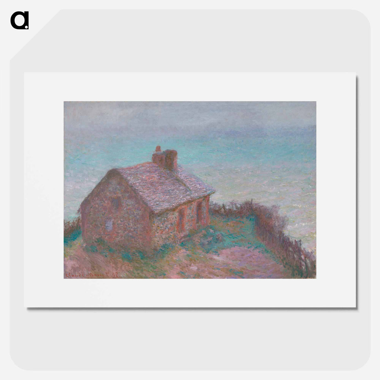 The Customs House at Varengeville - Claude Monet Poster.