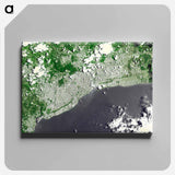アートパネル-Santo Domingo, Dominican Republic
 - 上空からの地球 Canvas.