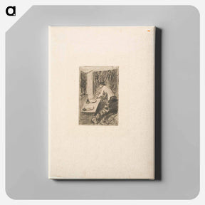 アートパネル-The Little Dressing Room - エドガー ドガ Canvas.