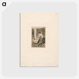 アートポストカード-The Little Dressing Room - エドガー ドガ Postcard.