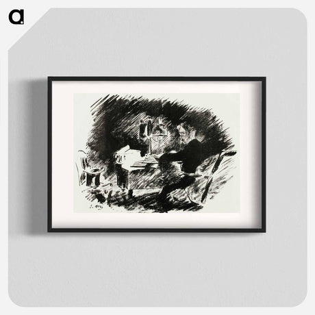 アートポスター-Under the Lamp - エドゥアール マネ Poster.