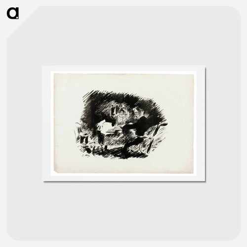 Under the Lamp - エドゥアール マネ Postcard.