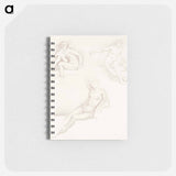 アートメモ帳-Female Nude: Three Studies of a Seated Girl - エドワード バーン ジョーンズ Memo.