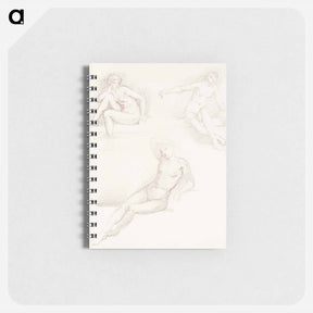 アートメモ帳-Female Nude: Three Studies of a Seated Girl - エドワード バーン ジョーンズ Memo.