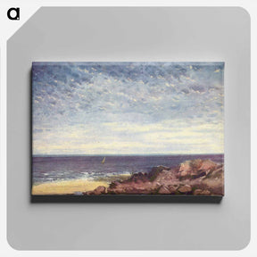 アートパネル-Sea Coast in Normandy - ギュスターヴ クールベ Canvas.