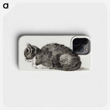 Lying cat - Jean Bernard Phone Case.