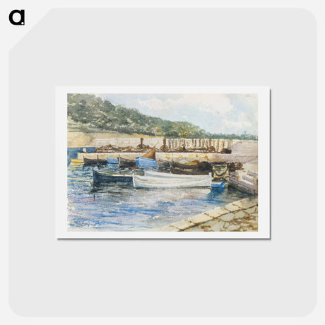 アートポストカード-Boats - ジョン シンガー サージェント Postcard.