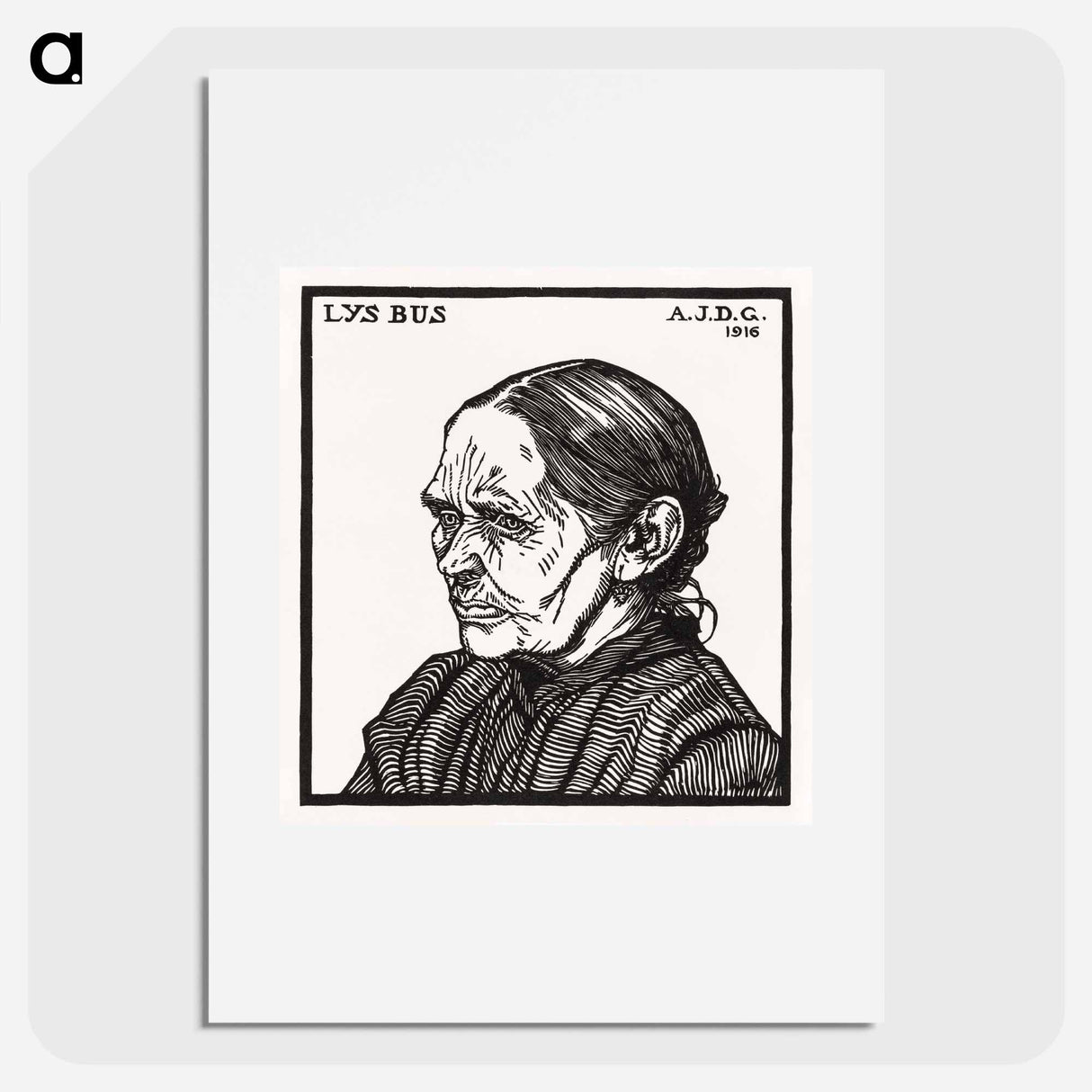 Portrait of Lijs Bus - Julie de Graag Poster.
