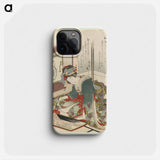 A comparison of Genroku poems and shells - Katsushika Hokusai Phone Case.