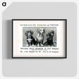 アートポスター-Advertisement for Nervease Featuring Three Dogs
 - 国立医学図書館 Poster.