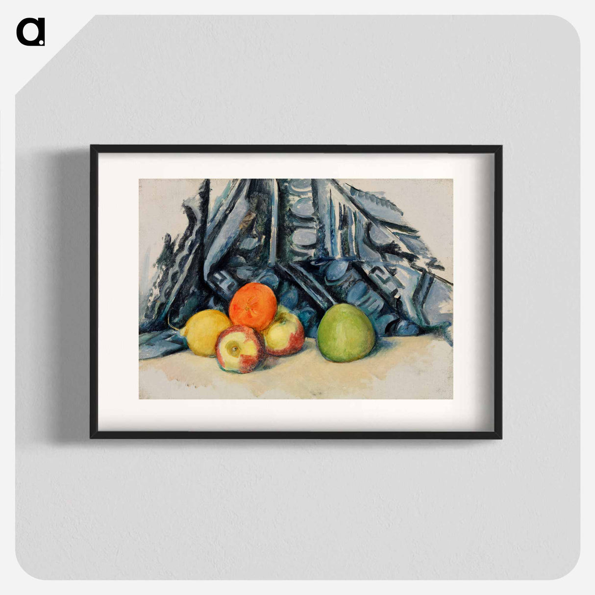 Apples and Cloth - Paul Cezanne Poster.