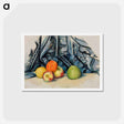 アートポストカード-Apples and Cloth - ポール セザンヌ Postcard.