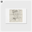 アートポストカード-Bust of a Young Breton Woman - ポール ゴーギャン Postcard.