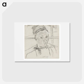 アートポストカード-Bust of a Young Breton Woman - ポール ゴーギャン Postcard.