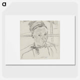アートポスター-Bust of a Young Breton Woman - ポール ゴーギャン Poster.