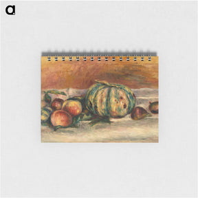 アートメモ帳-Still Life with Melon - ピエール オーギュスト ルノワール Memo.