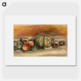 Still Life with Melon - Pierre-Auguste Renoir Poster.