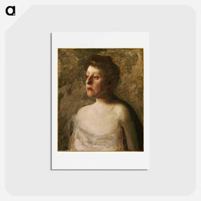 アートポストカード-Portrait of Mrs. W.H. Bowden - トーマス エイキンズ Postcard.